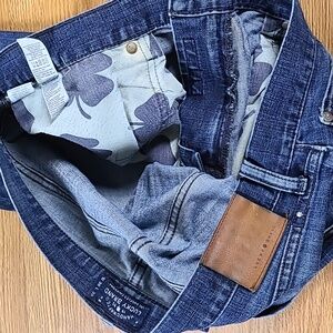 LUCKY BRAND 410 ATHLETIC FIT 36x28 MENS PRE-OWNED STRECH DARK FADE WASH JEANS